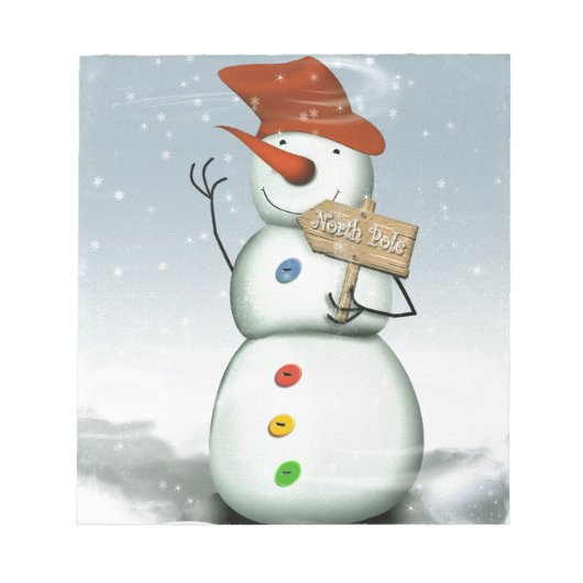 Bloc-note Snowman du Pôle Nord (Devant)