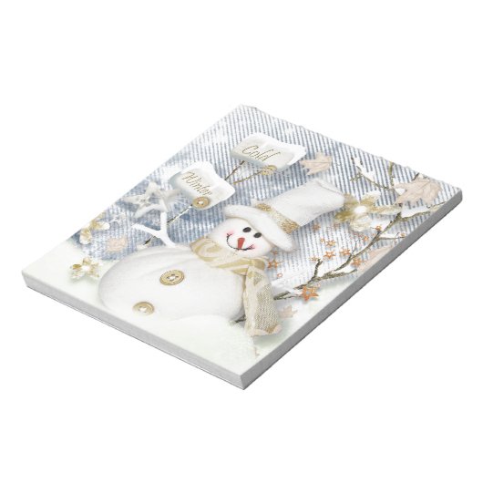 Bloc-note Snowman hiver froid (Tourné)