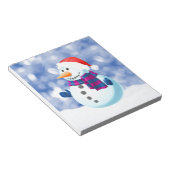Bloc-note Snowman hiver Joyeux Noël neige (Incliné)