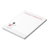 Bloc-note Snowman simple et élégant Noël moderne (Tourné)