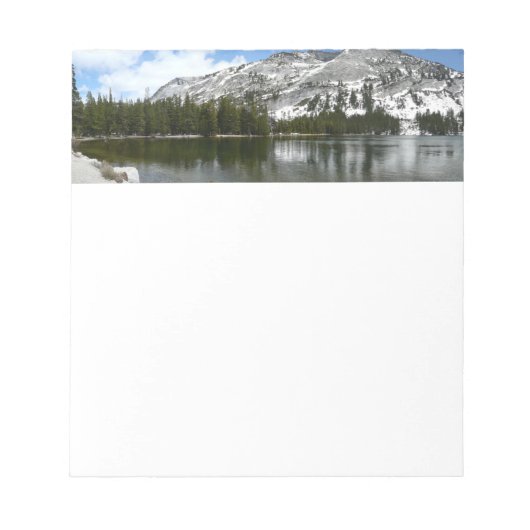 Bloc-note Snowy Tenaya Lake Yosemite National Park Photo (Devant)