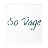 Bloc-note so vage (Devant)