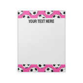 Bloc-note Soccer Ball Pattern Pink (Tourné)