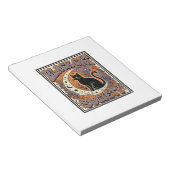 Bloc-note Société du chat noir Chat noir Art vectoriel vinta (Incliné)