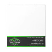 Bloc-note Société professionnelle de remorquage, service de  (Devant)