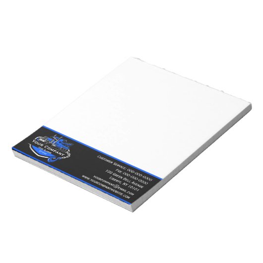 Bloc-note Société professionnelle de remorquage, service de  (Tourné)