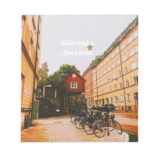Bloc-note Södermalm, Stockholm, Suède (Devant)