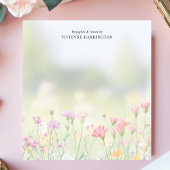 Bloc-note Soft Fleur sauvage Meadow Personnalisé