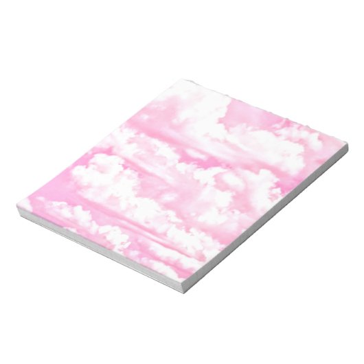 Bloc-note Soft Happy Rose Nuages Décor (Tourné)