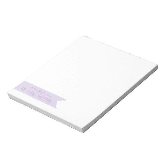 Bloc-note Soft Une Note De Notepads Personnalisés | Bannière (Tourné)