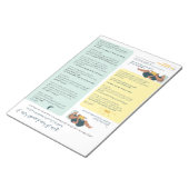 Bloc-note Soins physiologiques pour nourrissons (arabe) (Incliné)