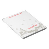 Bloc-note Soirée d'hiver personnalisée (Incliné)