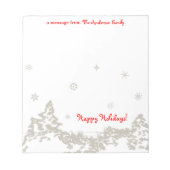 Bloc-note Soirée d'hiver personnalisée (Devant)