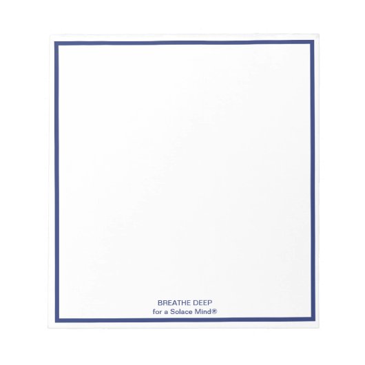 Bloc-note Solace Mind® Respire profondément (Devant)