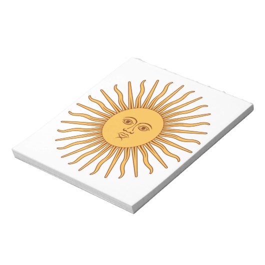 Bloc-note Soleil argentin (Tourné)