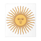 Bloc-note Soleil argentin (Devant)