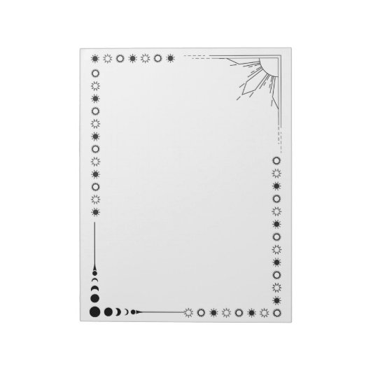 Bloc-note soleil et humeur (Tourné)