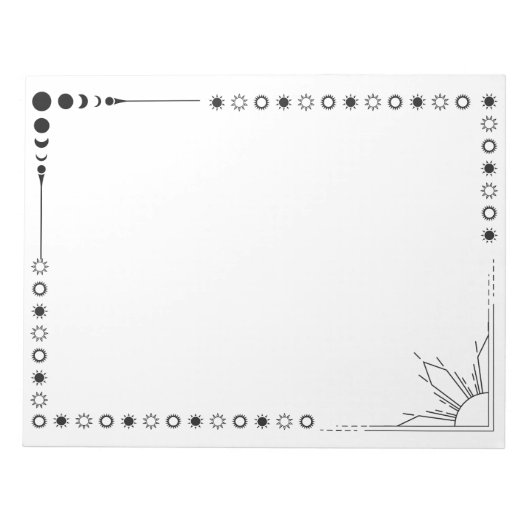 Bloc-note soleil et humeur (Devant)