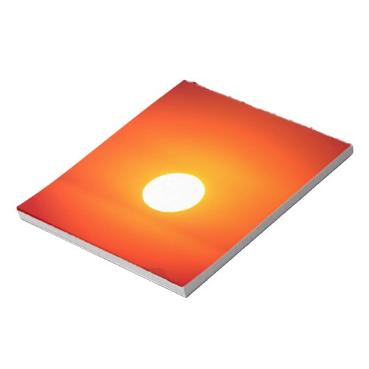 Bloc-note soleil orange (Tourné)