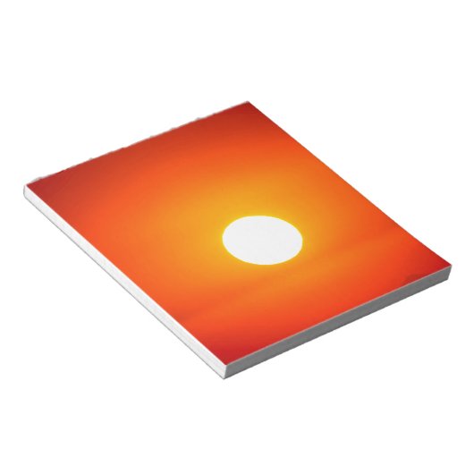 Bloc-note soleil orange (Incliné)