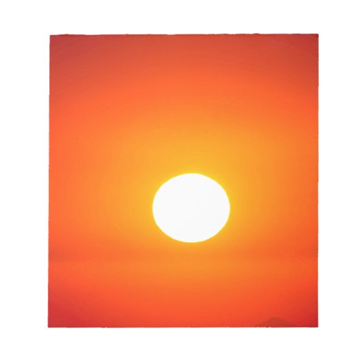 Bloc-note soleil orange (Devant)