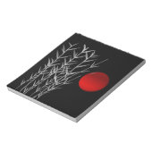 Bloc-note Soleil rouge noir blanc zen (Tourné)