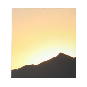 Bloc-note soleil silhouette
