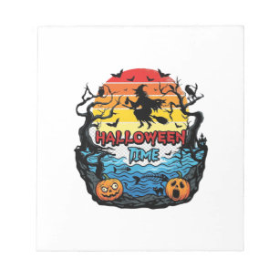 Bloc-note Sorcellerie Halloween Citrouilles Chauves-souris C