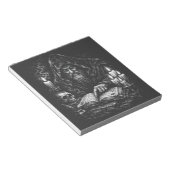 Bloc-note Sorcier étudiant le grimoire — par BurnsInHell (Incliné)