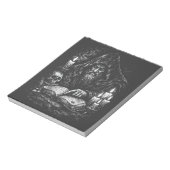 Bloc-note Sorcier étudiant le grimoire — par BurnsInHell (Tourné)