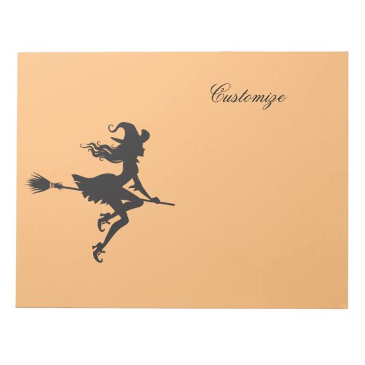 Bloc-note Sorcière Broom Halloween Thunder_Cove (Devant)