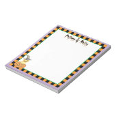 Bloc-note Sorcière de laboratoire jaune (Tourné)