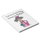 Bloc-note Sortir de l'humour de lit (Incliné)