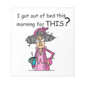 Bloc-note Sortir de l'humour de lit (Devant)