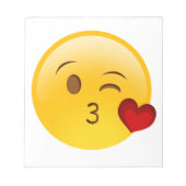 Bloc-note Souffle un baiser émoticônes émoticônes (Devant)