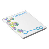 Bloc-note Souffler Rainbow Soap Bubbles Personnalisé (Incliné)