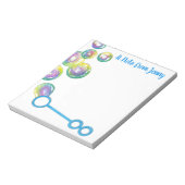 Bloc-note Souffler Rainbow Soap Bubbles Personnalisé (Tourné)