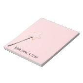 Bloc-note Souhait de l'étoile rose (Tourné)