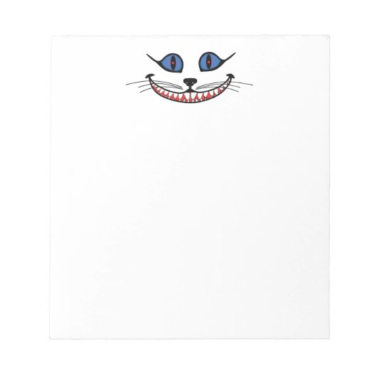 Bloc-note Sourire du Chat du Cheshire (Devant)