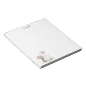 Bloc-note Souris de conte de fées cueillant une fleur sauvag (Incliné)