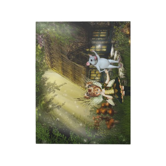 Bloc-note Souris Fée Et Blanche (Tourné)