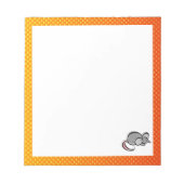 Bloc-note Souris orange jaune (Devant)
