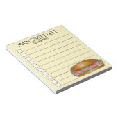 Bloc-note Sous-marin de Fromage de jambon Deli Sandwich Hoag (Incliné)