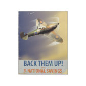 Bloc-note Soutenez-les ! Affiche de la Seconde Guerre mondia (Tourné)