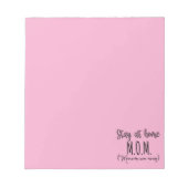 Bloc-note Souvenirs de Maman à la Maison Plus que l'Argent (Devant)