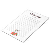 Bloc-note Souvenirs de Noël Lapin dans une boîte cadeau (Incliné)