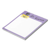 Bloc-note Soyez Fierce Sable Chat Noir Note Personnalisée Vi (Tourné)