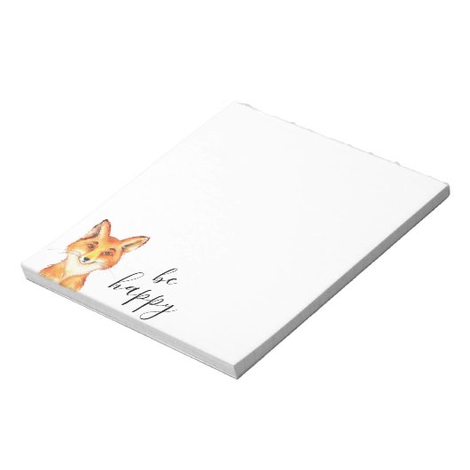 Bloc-note Soyez heureux Fox (Tourné)