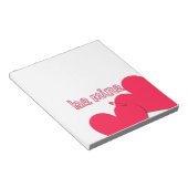 Bloc-note Soyez mien Deux coeurs pin de sécurité Valentine's (Incliné)