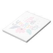 Bloc-note Soyez vous-même | Fleurs Pastel (Tourné)